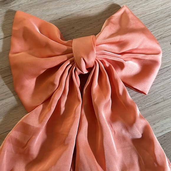 Anthropologie Orange Bow Clip for Hair - Picture 4 of 4